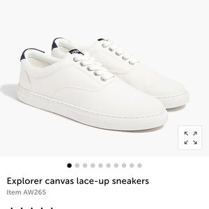 NWt EXPLORER CANVAS LACE-UP SNEAKERS Jcrew 7H